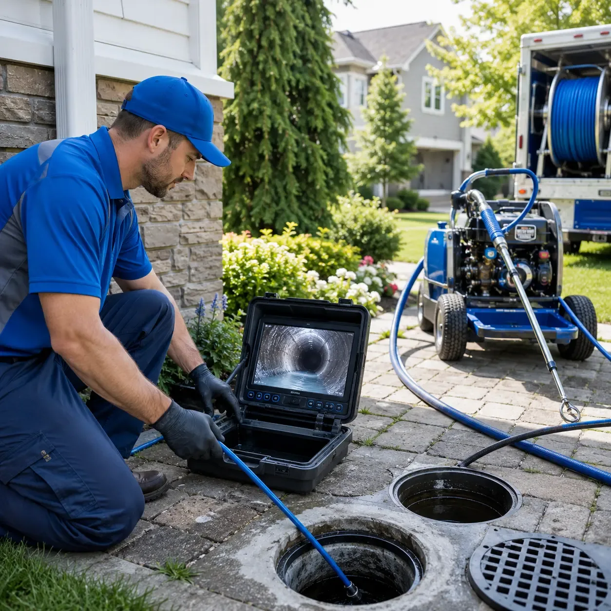 Outdoor drain cleaning professionals serving Krebs, OK